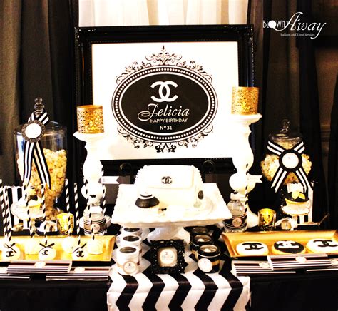 chanel decor party|Chanel birthday party ideas.